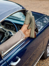 Manolo Blahnik Truro Khaki Suede Loafers