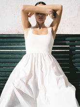 Matteau Ecru Knit and Cotton Dress