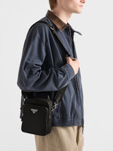 Prada Black Re-Nylon and Saffiano Leather Shoulder Bag