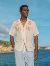 Orlebar Brown White Sand Maitan Embroidered Shirt