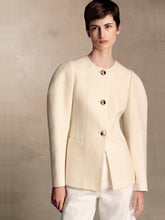 Gabriela Hearst Ivory Silk Daelan Single-Breasted Jacket