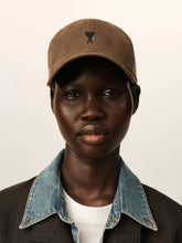 Ami Paris Chocolate Brown Ami de Coeur Cotton Cap