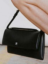 Courrèges Black Leather Cuff Clutch