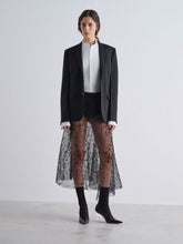 Fendi Black Kid Mohair Single-Breasted Blazer