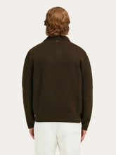Ferragamo Olive Green Wool Polo Sweater
