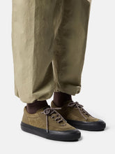 Stone Island Military Green Suede Low-Top Trainers