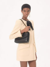 Valentino Garavani Black Djuna Medium Nappa Leather Chain Bag