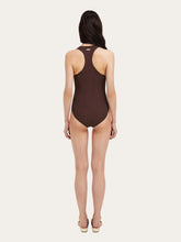 Ferragamo Espresso Gancini One-Piece Swimsuit