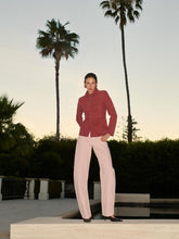 Frame Garnet Suede Long-Sleeved Shirt
