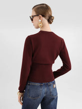 Dolce & Gabbana Bordeaux Cashmere Serafino Pullover