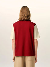 Ami Paris Ruby Red Cotton Logo T-Shirt