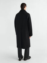 Lemaire Black Felted Wool and Alpaca Blend Coat