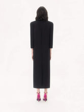 Valentino Garavani Black and Silver Cady Couture Embroidered Dress