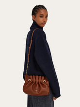 Ferragamo Cognac Small Soft Leather Shoulder Bag