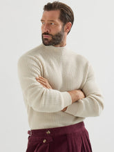 Brunello Cucinelli Panama Cashmere English Rib Turtleneck