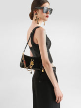 Dolce & Gabbana Black Lock Calfskin Shoulder Bag