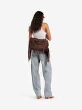 Balenciaga Light Espresso Le City Medium Fringe Bag