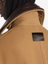 Balenciaga Beige Short Cotton Peacoat