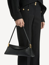 Balmain Black 64-83 Small Smooth Leather Shoulder Bag