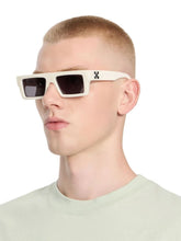 Off-White Ivory Ruby Dark Grey Lens Sunglasses