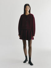 Lisa Yang Deep Plum Emmylou Cashmere Cardigan Jacket