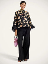 La DoubleJ Sylph Black Buttercup Silk Feather Top