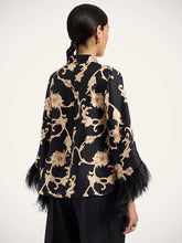 La DoubleJ Sylph Black Buttercup Silk Feather Top