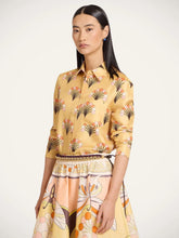 La DoubleJ Yellow Printed Cotton Long-Sleeve Boy Shirt