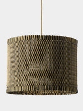 House of Capricorn Handmade Coruche Natural and Black Reed Ceiling Lamp