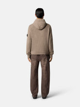 Stone Island Biscuit Two-Tone Cashmere Hooded Jumper