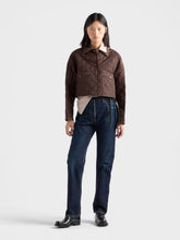 Prada Cocoa Brown Re-Nylon Cropped Jacket