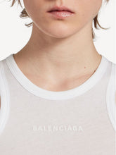 Balenciaga White Knotted Cotton Tank Top