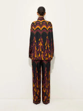 Pucci Bordeaux and Gold Baiadera Silk Pants