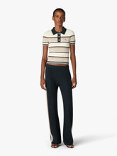 Casablanca Café Culture Wool Stripe Polo Shirt