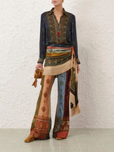 Zimmermann Spliced Prism Valiant Silk Trousers