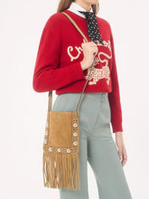 Valentino Garavani Beige Nellcôte Small Suede Shoulder Bag