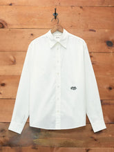 Bode White Monogrammed Poplin Shirt