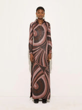 Pucci Brown and Pink Iride Lurex Maxi Dress