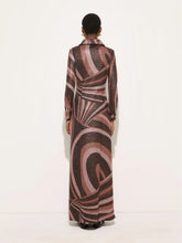Pucci Brown and Pink Iride Lurex Maxi Dress