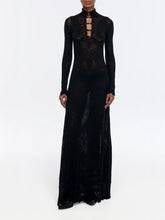 Gabriela Hearst Black Solace Pointelle Knit Maxi Dress