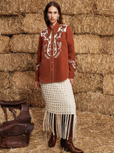 Alémais Rust Duke Embroidered Shirt