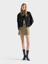 Prada Argilla Cotton Belted Mini Skirt