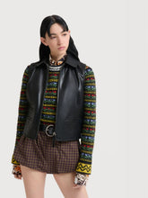 Marni Black Leather Zip-Through Vest
