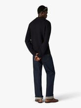 Casablanca Navy Waffle-Stitch Wool Polo Shirt