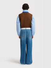 Marni Ocean Blue Double-Pleat Denim Trousers