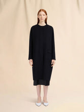 Marni Black Wool-Cashmere Collarless Coat