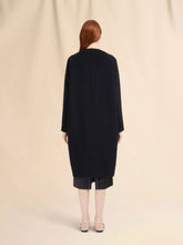 Marni Black Wool-Cashmere Collarless Coat
