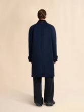 Marni Deep Blue Felt Duster Coat