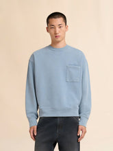 Marni Sky Blue Cotton Pocket Sweatshirt