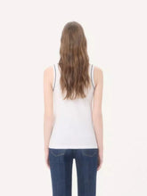 Valentino Garavani White Cotton Jersey Tank Top